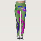 Phantastische grüne Leggings (Vorderseite)
