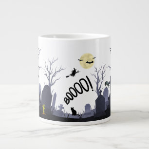 Phantastische Halloween-Tasse - Auf dem Friedhof Jumbo-Tasse