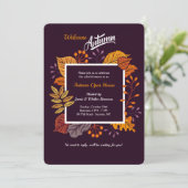 Phantastische Herbsteinladung Einladung (Stehend Vorderseite)