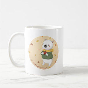 Phantastische Herbstillustrierung Kunst Kaffeetasse