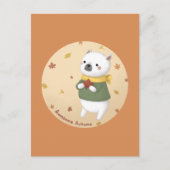 Phantastische Herbstillustrierung Kunst Postkarte (Vorderseite)