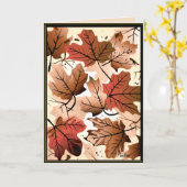 Phantastische Herbstkarte Karte (Gelbe Blume)