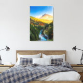 Phantastische Herbstlandschaft in Auronzo di Cador Leinwanddruck (Insitu (Schlafzimmer))