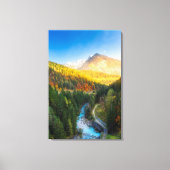 Phantastische Herbstlandschaft in Auronzo di Cador Leinwanddruck (Vorderseite)