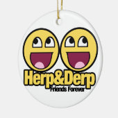 Phantastische Herde und Derp Keramik Ornament (Links)