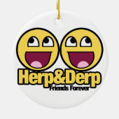 Phantastische Herde und Derp Keramik Ornament (Hinten)