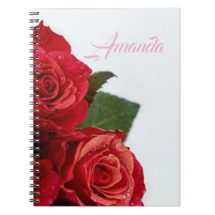 Phantastische herrliche Beautiufl Romantische Rote Notizblock