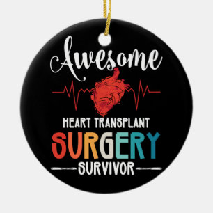 Phantastische Herztransplantation Operation Surviv Keramik Ornament