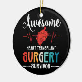 Phantastische Herztransplantation Operation Surviv Keramik Ornament (Links)