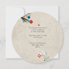 Phantastische Hochzeitseinladung Scallope Rupydete Einladung