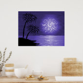 Phantastische Inselnacht Poster (Küche)