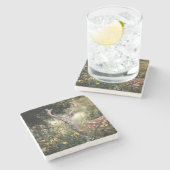 phantastische Jagd auf Hirsche Steinuntersetzer (Seitenansicht)