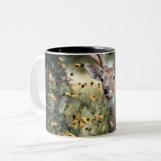 phantastische Jagd auf Hirsche Zweifarbige Tasse (Vorderseite Links)