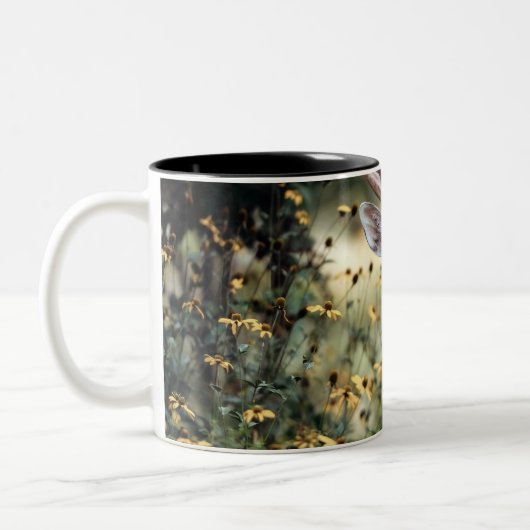 phantastische Jagd auf Hirsche Zweifarbige Tasse (Links)