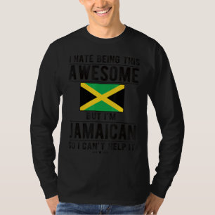 Phantastische jamaikanische Flagge Jamaika Roots T-Shirt