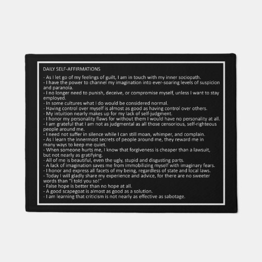 Phantastische Jokes-Farbtür-matte 2 Fußmatte (Vorderseite)