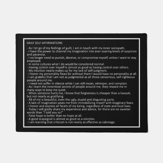 Phantastische Jokes-Farbtür-matte 2 Fußmatte (Vorderseite)