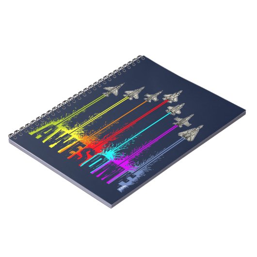 Phantastische Kampfjets Notizblock (Linke Seite)