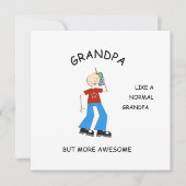 PHANTASTISCHE Karte, Grußgeschenk für Großvater Einladung (Vorderseite)