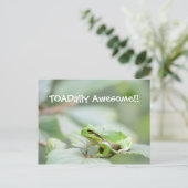 Phantastische Karte mit Frosch (Stehend Vorderseite)