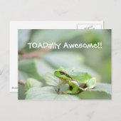 Phantastische Karte mit Frosch (Vorne/Hinten)