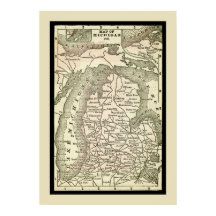 Phantastische Karte von Michigan