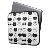 phantastische Katzen Laptop-Ärmel Laptopschutzhülle (Vorderseite Links)