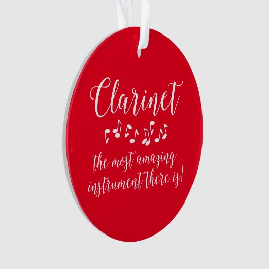 Phantastische Klarinette Ornament (Vorderseite)