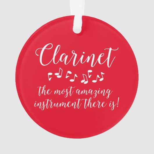 Phantastische Klarinette Ornament (Rückseite)