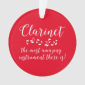 Phantastische Klarinette Ornament (Vorderseite)