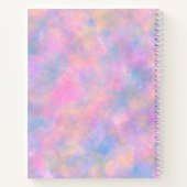 Phantastische Kombination von Pastellfarben Notizblock (Rückseite)
