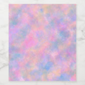 Phantastische Kombination von Pastellfarben Weinetikett (Einzelnes Label)