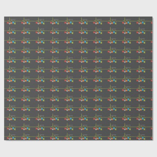 Phantastische Krankenschwester am Krankentag perso Geschenkpapier (Flach)