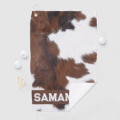 Phantastische Kuh Print Golf Balls Golfhandtuch (Insitu)