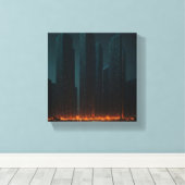 Phantastische Kunst Leinwanddruck (Insitu (Holzboden))