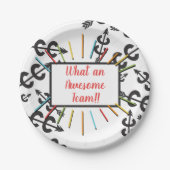 Phantastische länderübergreifende Papiertafel Pappteller (Vorderseite)