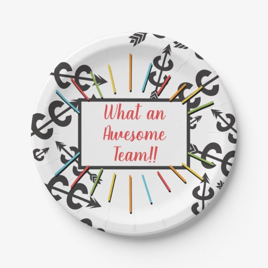 Phantastische länderübergreifende Papiertafel Pappteller (Vorderseite)