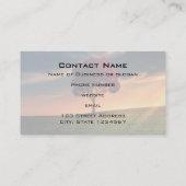 Phantastische Landschaft mit Rotem Baum bei Sonnen Visitenkarte (Rückseite)