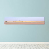 Phantastische Landschaft von Botswana Pans Canvas Leinwanddruck (Insitu (Holzboden))