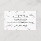 Phantastische Lashes, Eyelashes Visitenkarte (Rückseite)