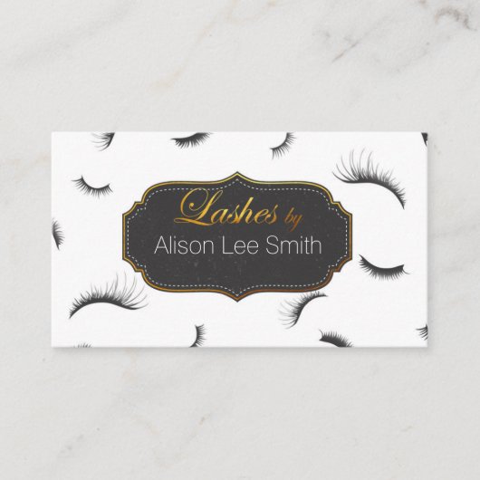 Phantastische Lashes, Eyelashes Visitenkarte (Vorderseite)