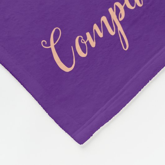 Phantastische Laufbahn Vielen Dank, Herr Floral Fleecedecke (Ecke)