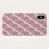 Phantastische Leaf Sketch Rosa Telefonabdeckung / Case-Mate iPhone Hülle (Rückseite (Horizontal))