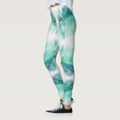 Phantastische Leggings aus Grünpalmenblättern (Links)