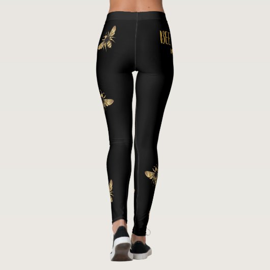 Phantastische Leggings für Schwarze und Goldbeere (Rückseite)