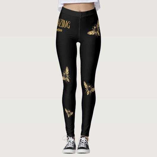 Phantastische Leggings für Schwarze und Goldbeere (Vorderseite)