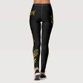 Phantastische Leggings für Schwarze und Goldbeere (Rückseite)