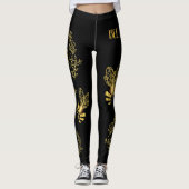 Phantastische Leggings für Schwarze und Goldbeere (Vorderseite)
