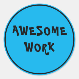 Phantastische Lehrer Förderung von Blue Runder Aufkleber