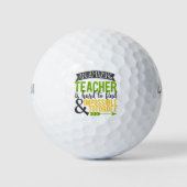 Phantastische Lehrerbewertung Golfball (Vorderseite)